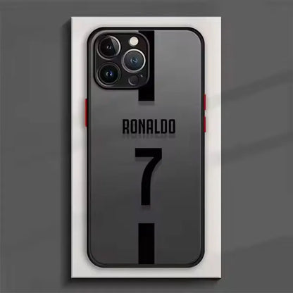 Famous Football Star Cristiano Ronaldo Number 7 Jersey For iPhone Case 16 15 14 13 12 11 Pro XR XS Max 7 8 Plus Phone Y2K Cover