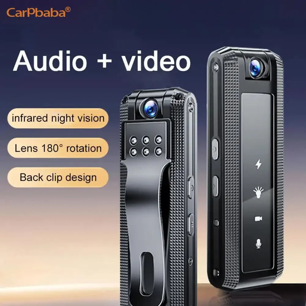 Carpbaba C2S Mini Body Camera 1080P HD DV Professional Bodycam Digital Voice Video Recorder Small Micro Sound Recording Device