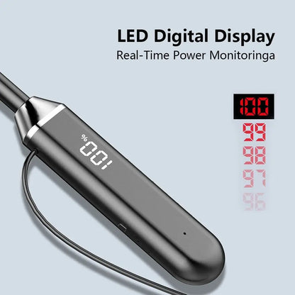 New Sport Neckband Earphone Wireless Headphone audífonos bluetooth inalámbrico Gaming LED Display ear buds for xiaomi huawei