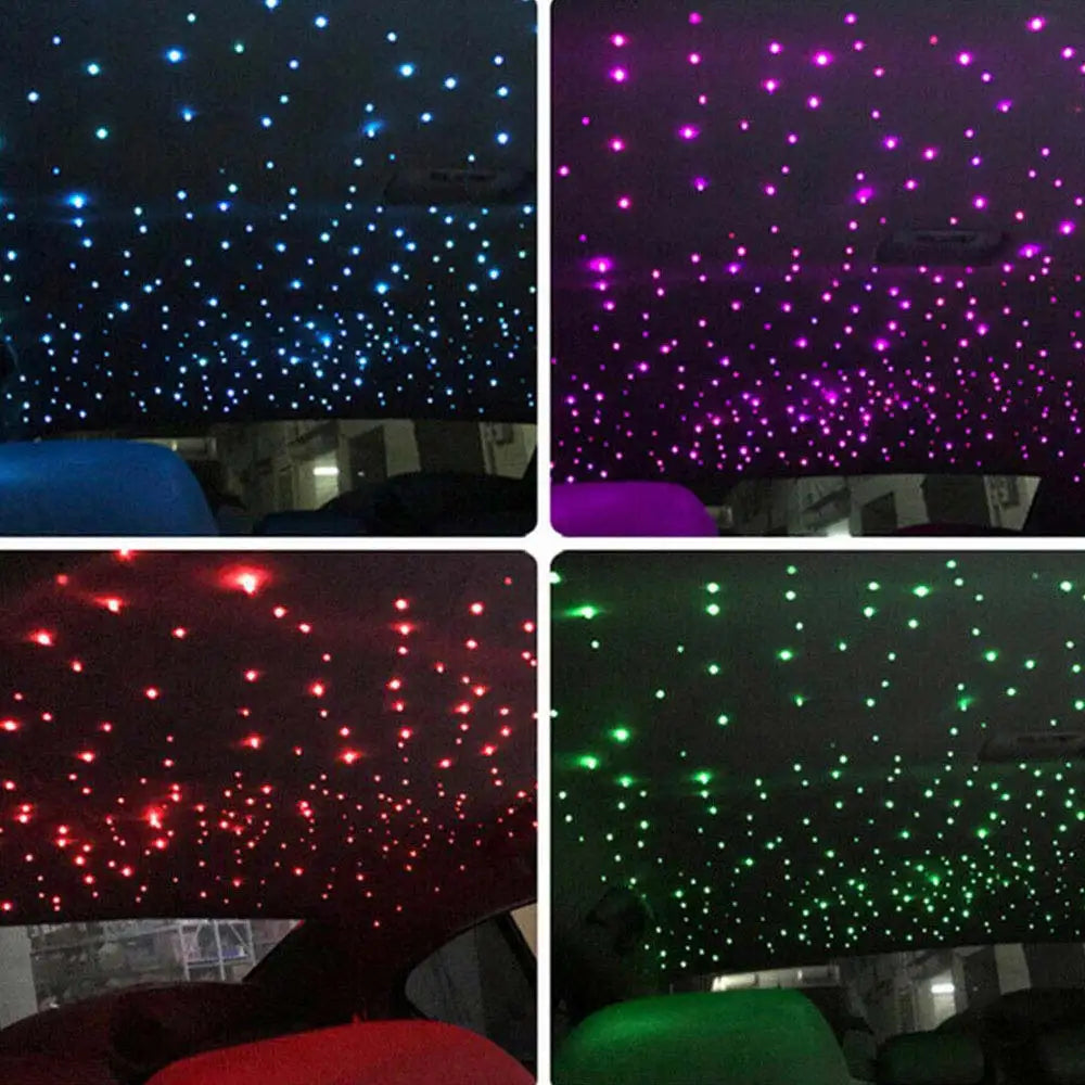 RGBW 1/2/4/6/8 split machine 2400x household car roof starry sky light kit roof fiber optic ceiling