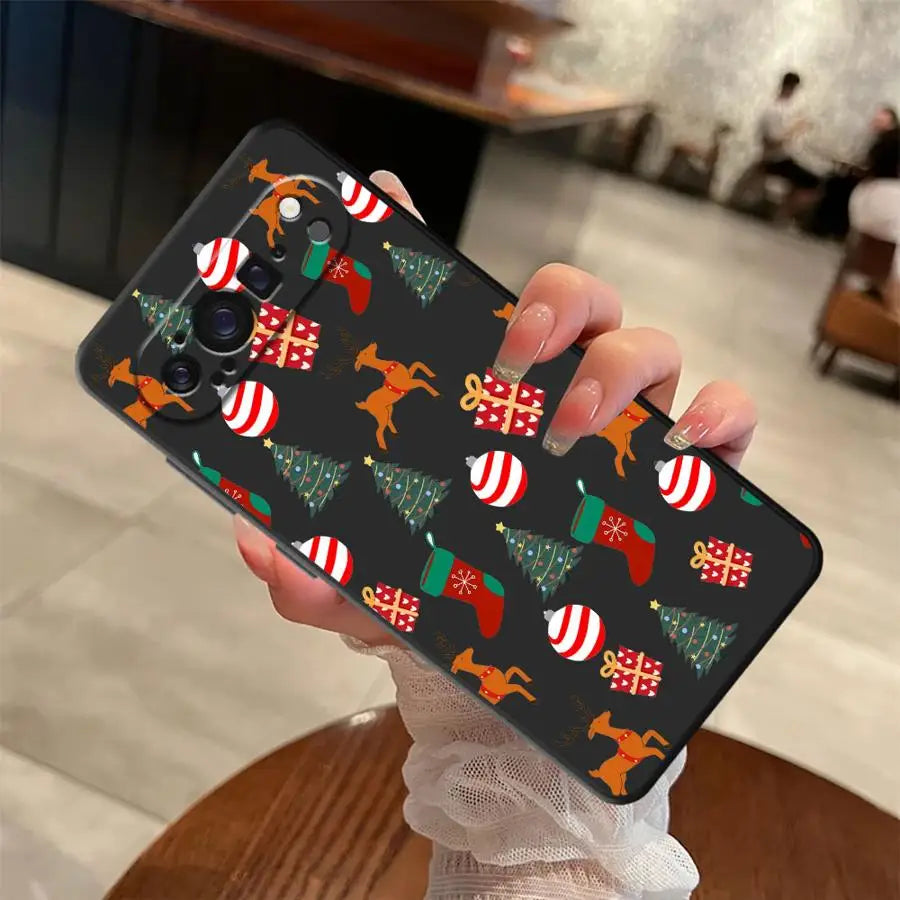 Creative Christmas Element Fashion Case for Google Pixel 9a 6a 7a 6 7 8 Pro 10 9 Pro XL 8a Soft Cover