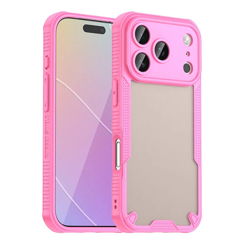 For iPhone 17 Pro Case iPhone 17 Pro Cover TPU Border Durable Matte Bumper Protective Phone Case For iPhone 17 Air Pro Max Funda