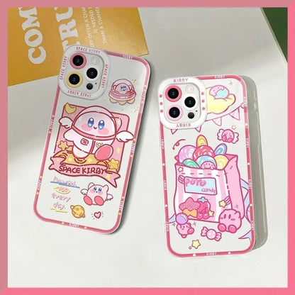 Stars K-Kirby Clear Phone Case For Samsung Galaxy S24 S23 S22 Ultra S21 S20 FE Note 20 10 Plus A15 A25 A35 A55 Silicone Cover