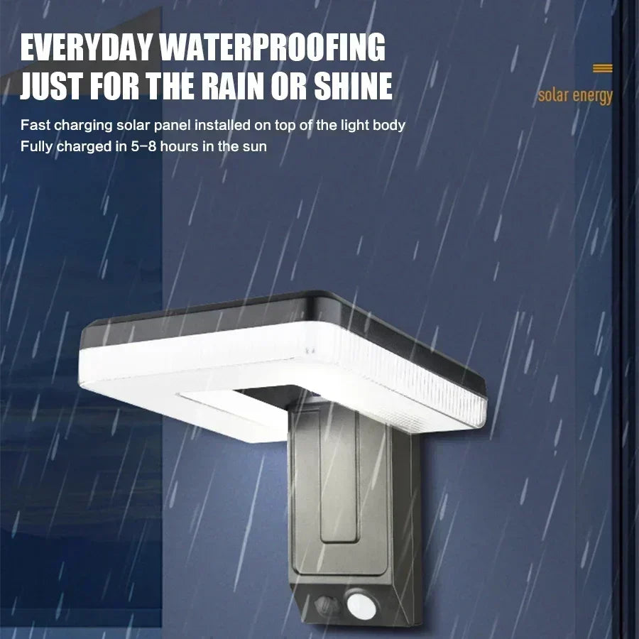 Foldable LED 120° Solar Light Outdoor Wall Lamp Waterproof Spotlights Lamp Motion Sensor Solar 3 Modes Street Light Garden Decor