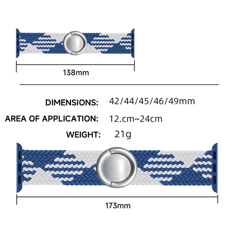 Magnetic Nylon Strap for Apple Watch Band Ultra 2 3 49mm 46mm 42mm Bracelet Iwatch Series 10 9 8 7 6 SE 5 4 38 45 41mm 44mm 40mm