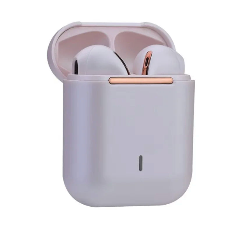 J18 TWS Wireless Bluetooth Earphones HiFi Stereo Sound, In-Ear Headset With Mic, USB Charging Case For Daily Use 300mAh Battery