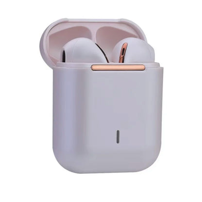 J18 TWS Wireless Bluetooth Earphones HiFi Stereo Sound, In-Ear Headset With Mic, USB Charging Case For Daily Use 300mAh Battery