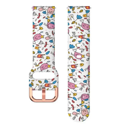 18mm 20MM 22mm band For Redmi Watch 5 lite/ Xiaomi Mi Watch 5 Active Wristband Printed Silicone Bracelet Sport strap Accessories