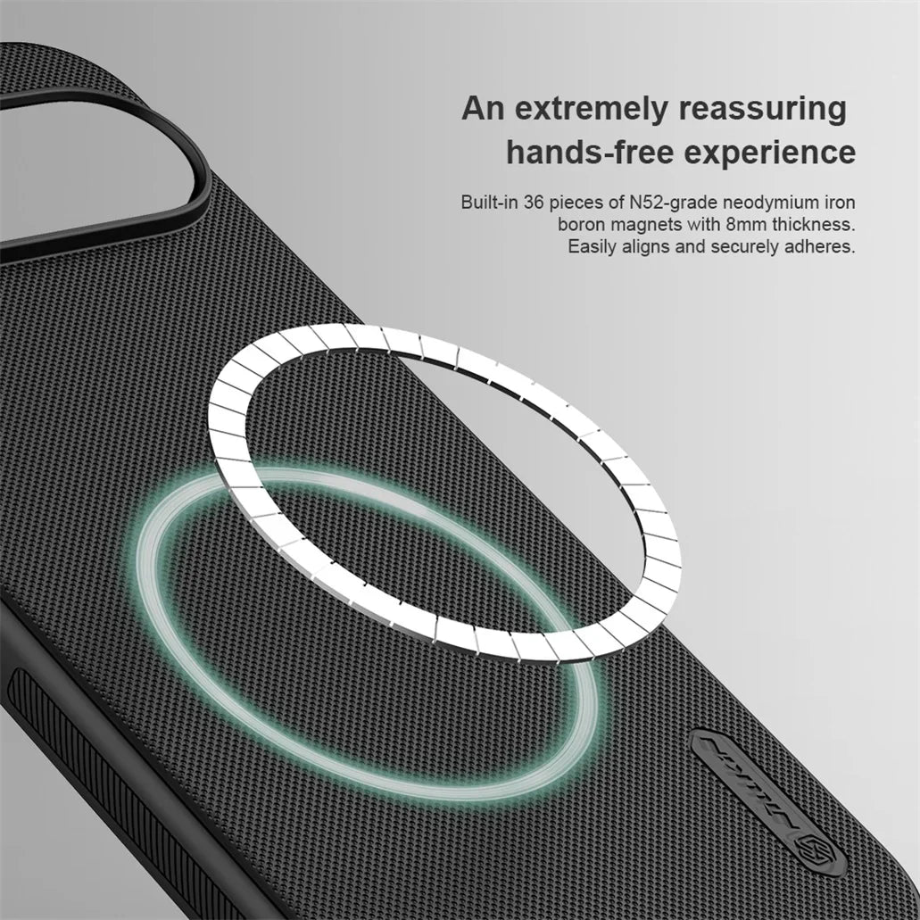 Nillkin For Google Pixel 9 Pro /9 Pro XL MagSafe Case Frosted Shield Pro Magnetic Case Soft TPU Frame PC Cover For Google Pixel9