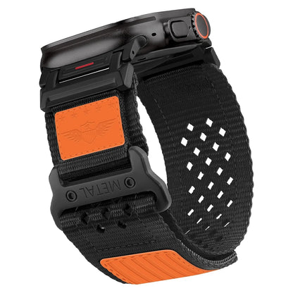 Rugged Nylon Strap for Apple Watch Ultra 2 49mm 46mm 44mm 45mm 42mm Sport bracelet correa iWatch Band series 10 9 7 6 5 4 8 se