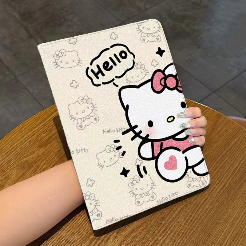 Hello Kitty Case for 9th 10.2in 10th Generations 10.9in Cartoon Pochacco Protective Case Air3 10.5in Pro 20 21 11in Tablet Case