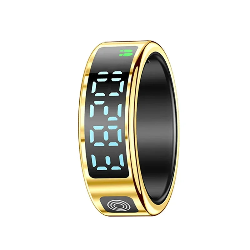 Smart Ring Multifunctional Health Tracker Heart Rate Blood Oxygen Monitor Brush Tiktok Waterproof Men Women Ring Sleep Fitness - covers4phones