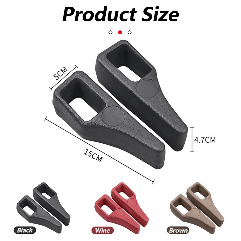 2Pcs Car Seat Gap Filler Odorless Seat Belt Buckle Protector Flexible Seat Side Gap Filling Strip Universal Auto Drop Blocker