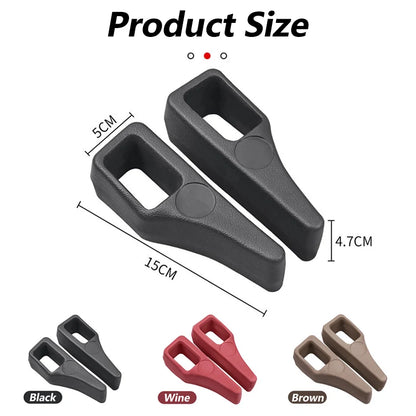 2Pcs Car Seat Gap Filler Odorless Seat Belt Buckle Protector Flexible Seat Side Gap Filling Strip Universal Auto Drop Blocker