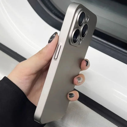 Original Color Ultra Thin Matte PC Case for iPhone 16 15 14 Plus 13 12 11 Pro Max Glass Camera Protection Shockproof Slim Case