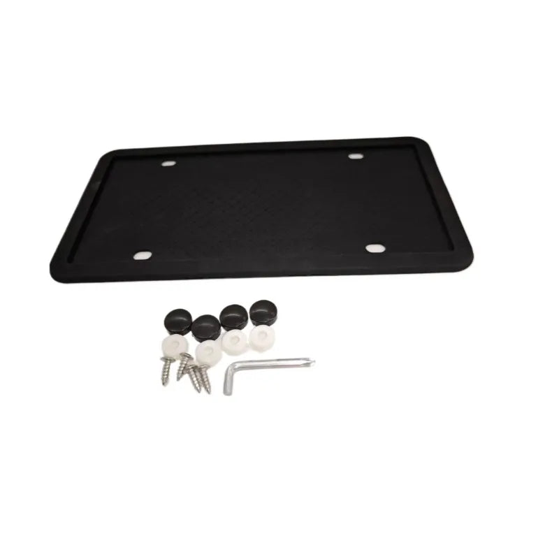 Silicone license plate frame, American and Canadian license plate frame, waterproof, rust proof, without damaging the paint