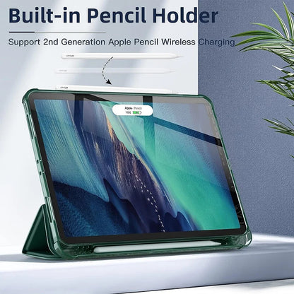 With Pencil Holder Funda for iPad pro 12.9 air 11 13 11th 11 M3 10.5 10.2 iPad Air 5th 4th 10th Gen 10.9 iPad Air1 2 6th 5th 9.7