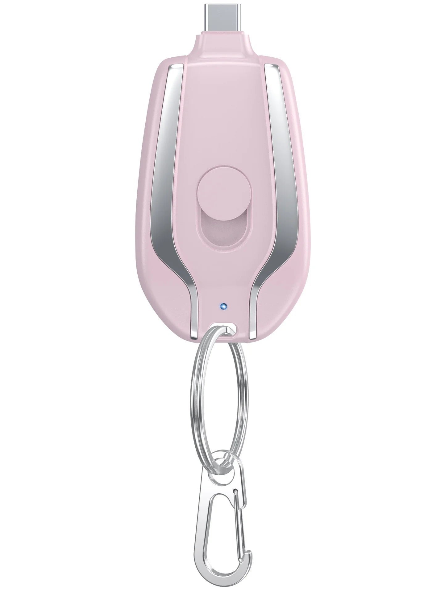 Portable 1500mAh Type C Emergency Charger New Design Keychain Mini Power Bank with 10W Output for Mobile Phones Small Convenient