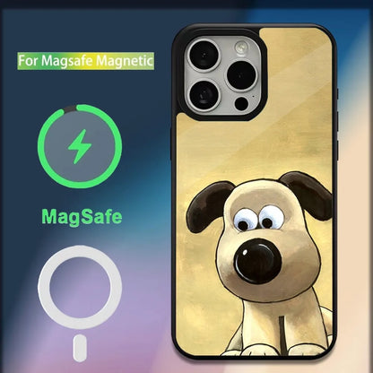 W-WallaceS cute G-Gromit Phone Case For iPhone 16,15,14,13,12,11,Plus,Pro,Max,Mini Magsafe Magnetic Wireless Charging