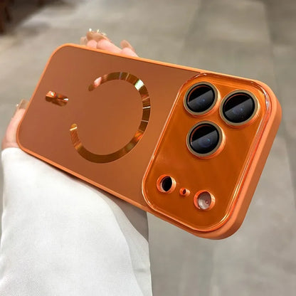 17 promax Air Case Big Window Flowing Light for Magsafe Magnetic Case for IPhone 17 16 15 14 13 17 Pro Max Phone Cover 17pro