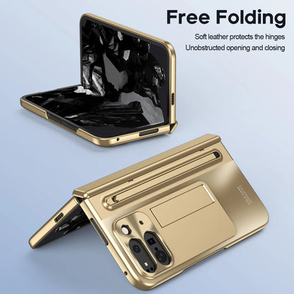 360 Full Protection Hinge Case For Google Pixel 10 9 Pro Fold 2 Touch Pen Folding Cover For Samsung Galaxy Z Fold 7 6 5 4 3