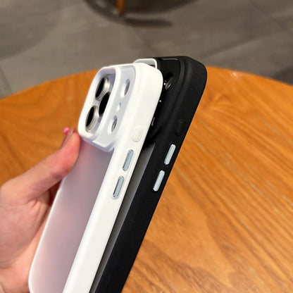 Luxury Matte Clear Armor Shockproof Case For iPhone 17 Air 16 15 14 13 12 Mini 11 Pro Max 7 8 Plus Frosted Bumper Hard PC Cover