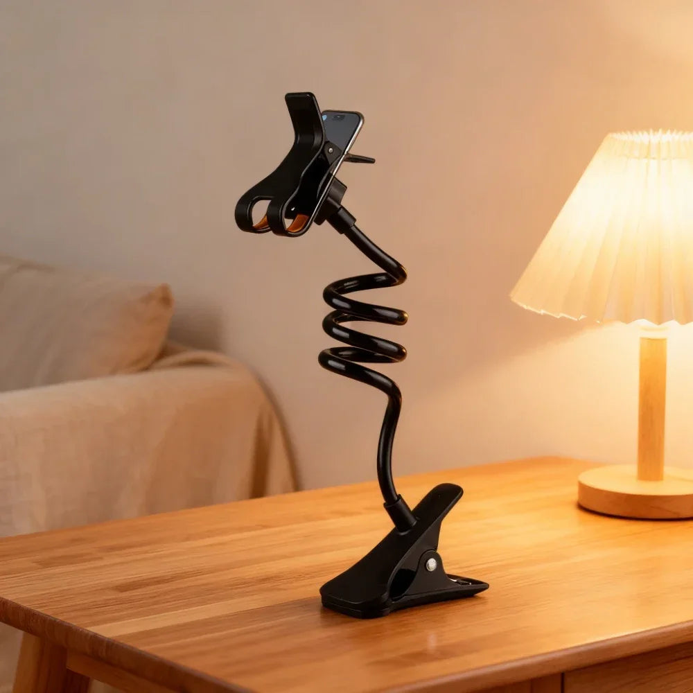 Mobile Phone Holder Home Bed Desktop Mount Bracket Smartphone Stand Flexible Lazy Holder Adjustable Cell Phone Clip
