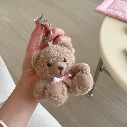Cute Cartoon Fur Bear shape Case for Airpods 4 3 2 1 Air Pods Pro2 Generation Funny Fluffy Plush Warm Women Girls Cover