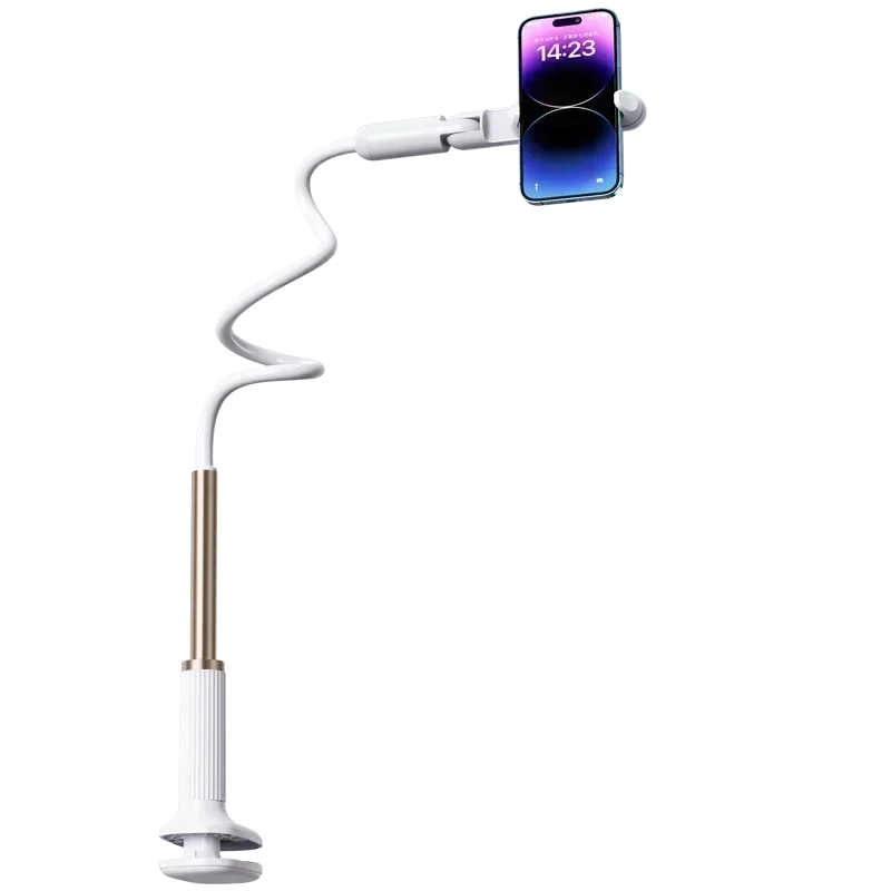 Eary Gooseneck Phone Stand Holder For Bed Kitchen Magnetic Kickstand Adjustable Long Arm Flexible Lazy Bracket For 4-7In Devices