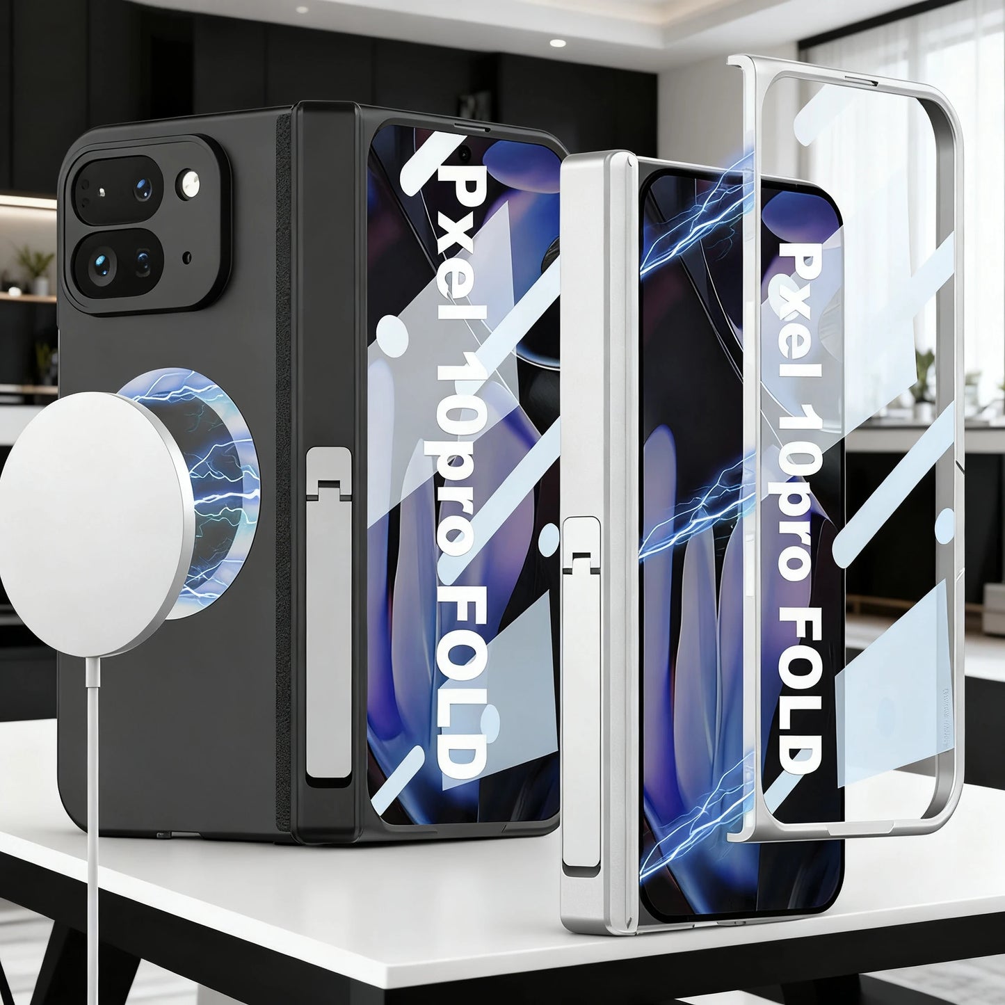 For Magsafe Wireless Charge Case For Google Pixel 10 9 Pro Magnetic Hinge Armor Screen Glass Cover For Pixel 10 Pro Fold Case