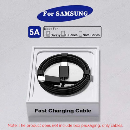 2PCS PD 45W USB C Cable For Samsung Galaxy S20 S21 S22 S23 Ultra Note 10 5G 20 A53 A54 Super Fast Charging USB Type C Data Cable
