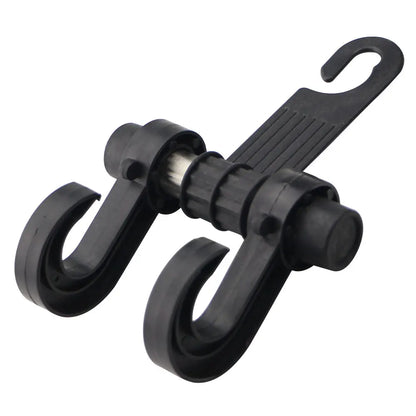 Car Seat Headrest Hook Carbon Fiber Mobile Phone Holder Vehicle Universal Holder Handbag Purse Coat Car Interior Accessories