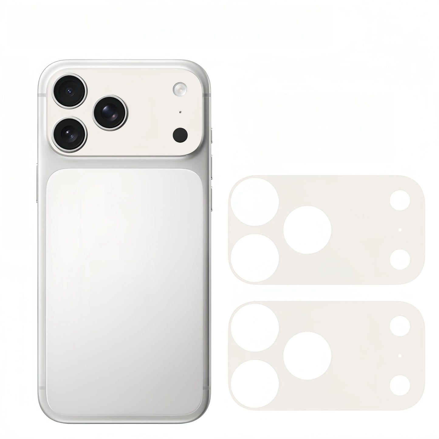 2PCS Plain Color Lens Skin sticker For IPhone 17 Pro Max 17Pro 17 Air Full Cover Anti Scratch Matte Back Camera Protective Flim