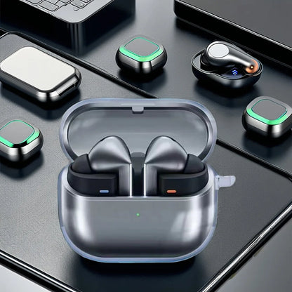 Clear Earphone Case For Samsung Galaxy Buds 3 Pro TPU Shell Transparent Headphone Cover For Galaxy Buds 3Pro Protective Cover