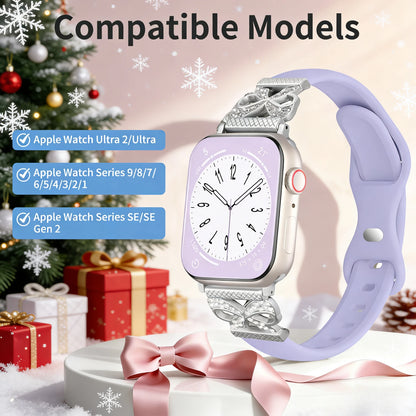 Christmas Bands for Apple Watch Band Silicone Sport Strap for iWatch Ultra Serie11-SE,Stylish Watch Band,Lightweight Band
