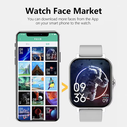 KESHUYOU 2025 New Smart Watch Bluetooth Call Message Alert Music Player Heart Rate Monitor Pedometer Smart Watch for Android IOS
