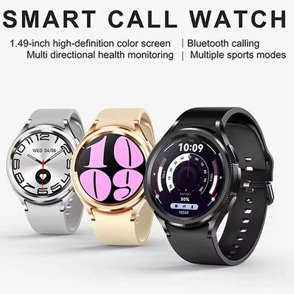 For android And iOS Watch 6 Classic Smart Watch Women Men Sports Fitness Health Waterproof Bluetooth Call Smartwatch 2025 New