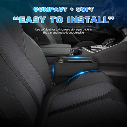 Leather Car Seat Gap Organizer Multifunctional Vehicle Storage Box Creative Interior Decoration Carriage Gap Placement Box