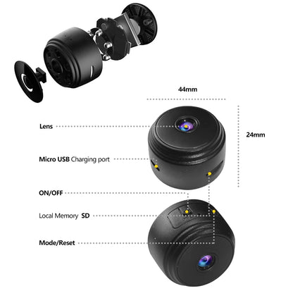 A9 WiFi Mini Camera Wireless Video Recorder Security Protection Camera Smart Home Monitoring Camera For Infants And Pets - covers4phones