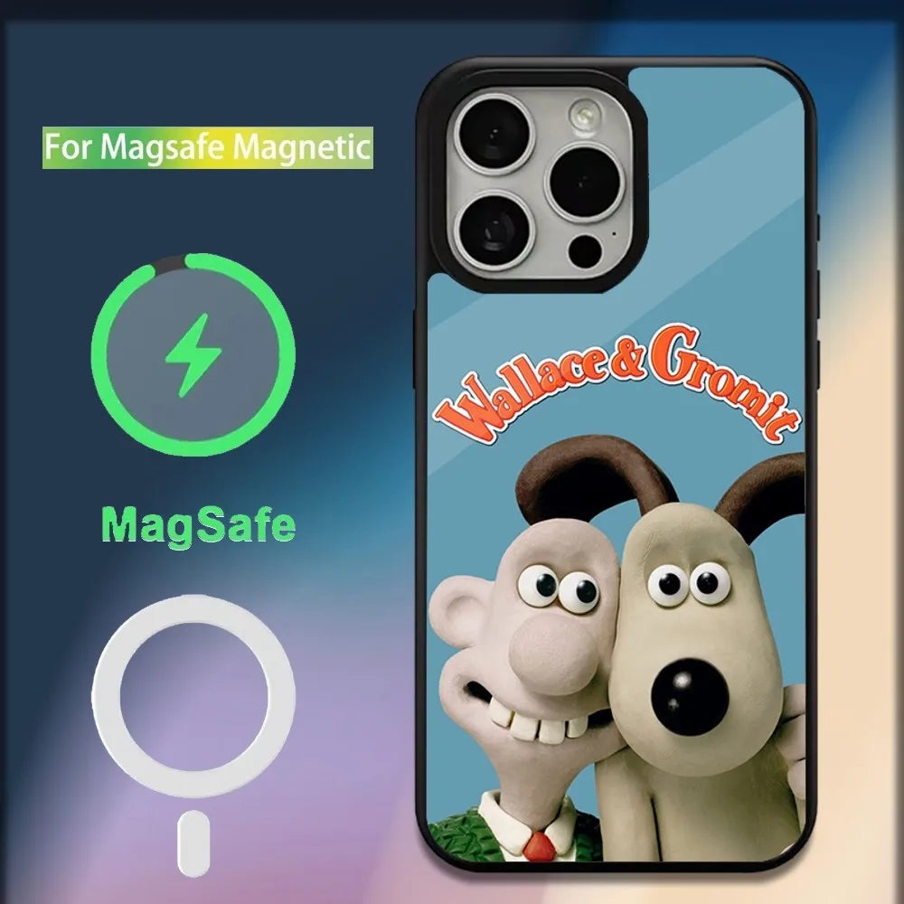 W-WallaceS cute G-Gromit Phone Case For iPhone 16,15,14,13,12,11,Plus,Pro,Max,Mini Magsafe Magnetic Wireless Charging