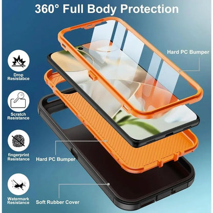 Heavy Duty Military Grade Matte Impact Resistant Cases for Google Pixel 10 9 8 Pro XL 9A 8A Shockproof Rugged Protective Cover