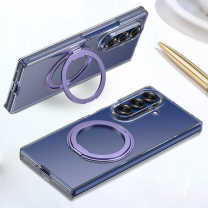 For Samsung Galaxy Z Fold 7 6 Case Protective Clear Magsafe Holder Anti-Scrach Back Cover
