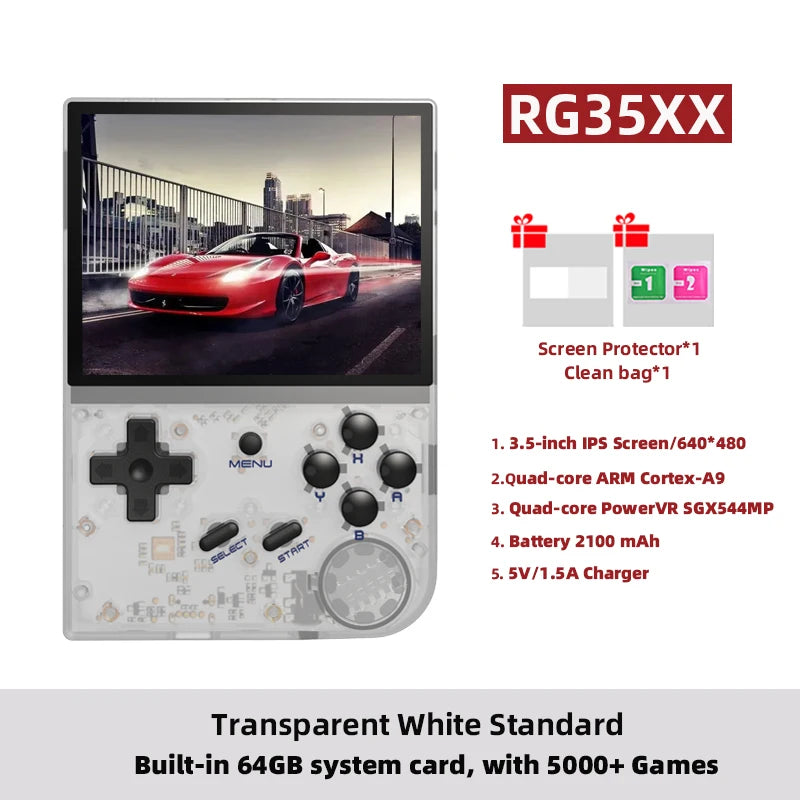 ANBERNIC RG35XX Plus/RG35XX Retro Handheld Game Console 3.5″ IPS Screen Linux Portable Video Game Player Support HD-M-I TV Output