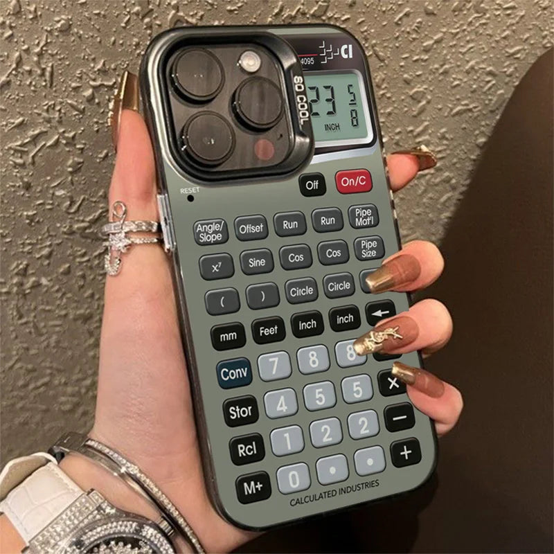 Funny Stylish Calculator Pattern Case For Samsung Galaxy A56 A55 A53 A52 A36 A35 A34 A25 S25 S24 S23 Ultra S22 Plus S21 FE Cover