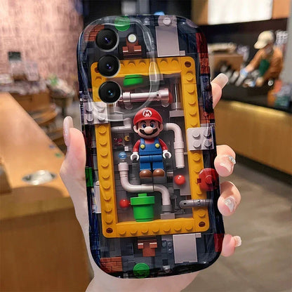 Cartoon Mushroom Case for Samsung Galaxy S25 S24 S23 S22 S21 Ultra Plus S20 FE A73 A72 A71 A56 A55 A54 5G A52 A52S A51 4G Cover
