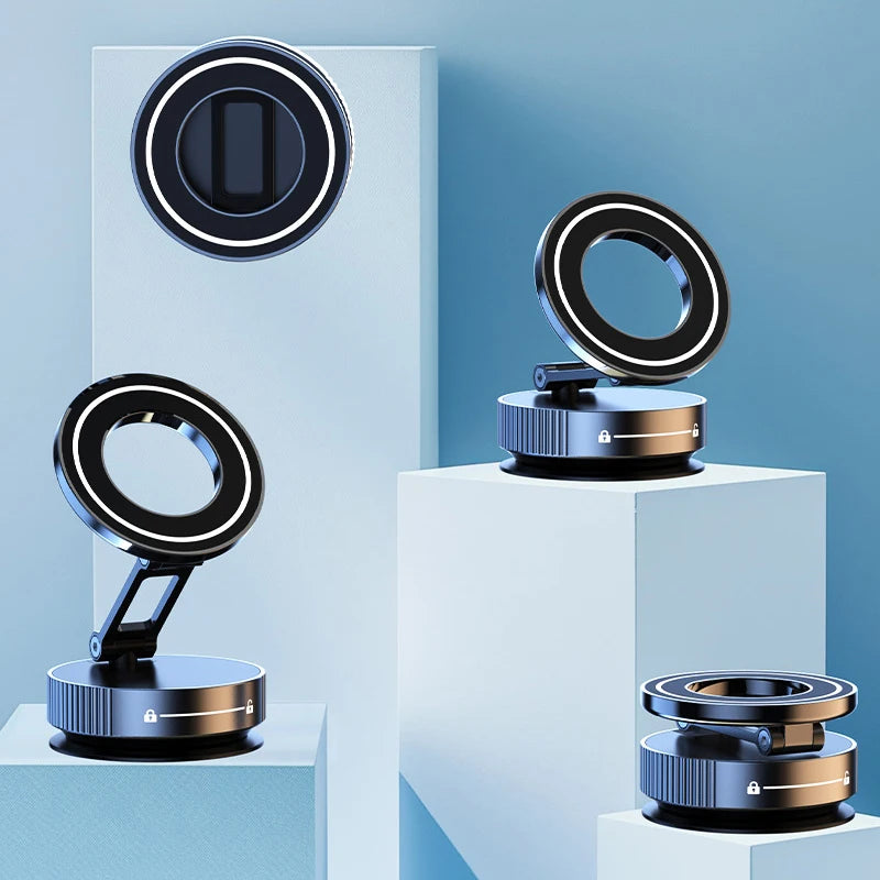 Xiaomi Vacuum Magnetic Car Phone Holder 360 ° Adjustable Suction Cup Phone Holder Magnetic Phone Holder Pocket Sized Foldable
