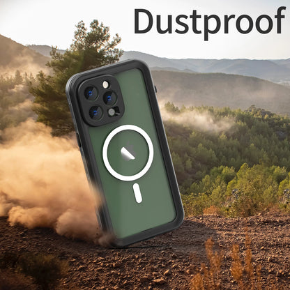 shellbox-hot sale magnetic shockproof dustproof IP68 professional waterproof phone case for iphone16promax/15/14/13