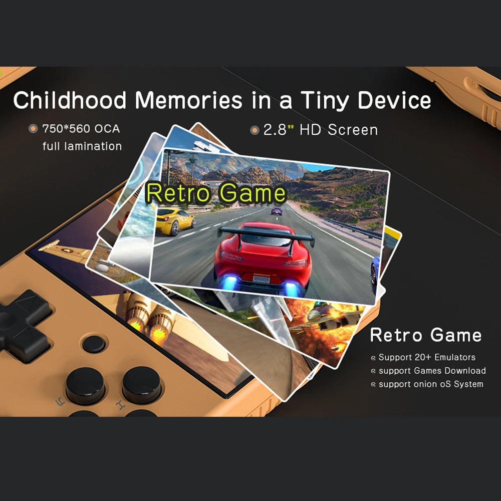 MIYOO MINI V4 Portable Retro Handheld Game Console 2.8''Inch IPS Screen Video Game Consoles Linux System Classic Gaming Emulator