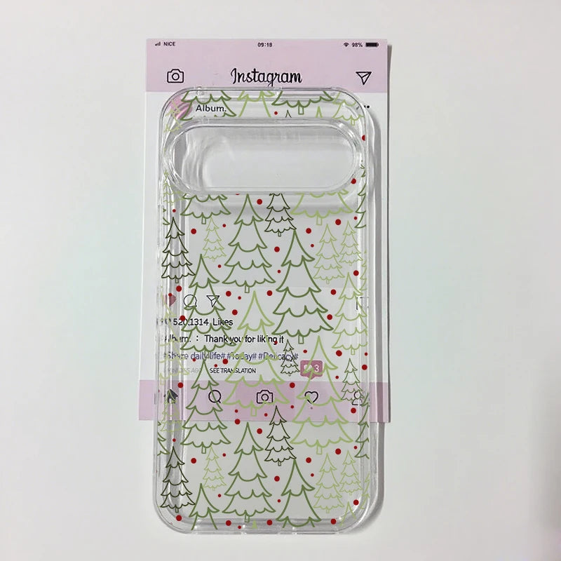 Cute Christmas Snowflake Santa Phone Case For Google Pixel 9 Pro 10 8 Pro 10 Pro XL 5G 6 7 8 8A Lovely Clear Soft TPU Cover Capa