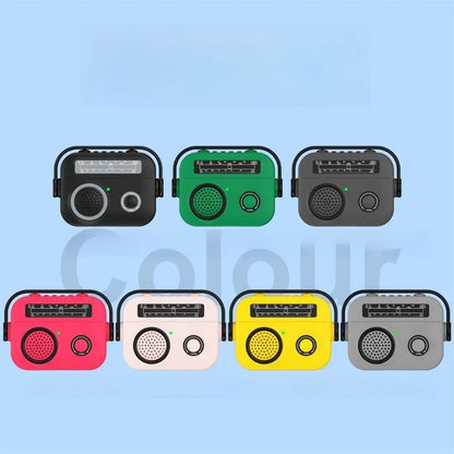 Retro Radio Anti-drop Earphone Case for AirPods Pro3 Generation Protective Case 4 Generation Pro2 Generation Headset Soft Case